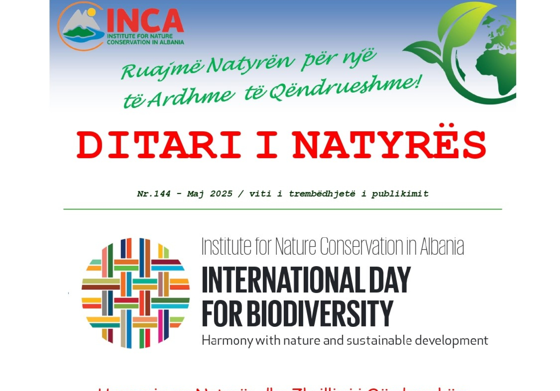 Ditari Natyrës nr.144 - Maj 2025